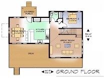 The Lakeview ground floor plan