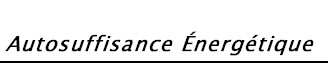Autosuffisance �nerg�tique